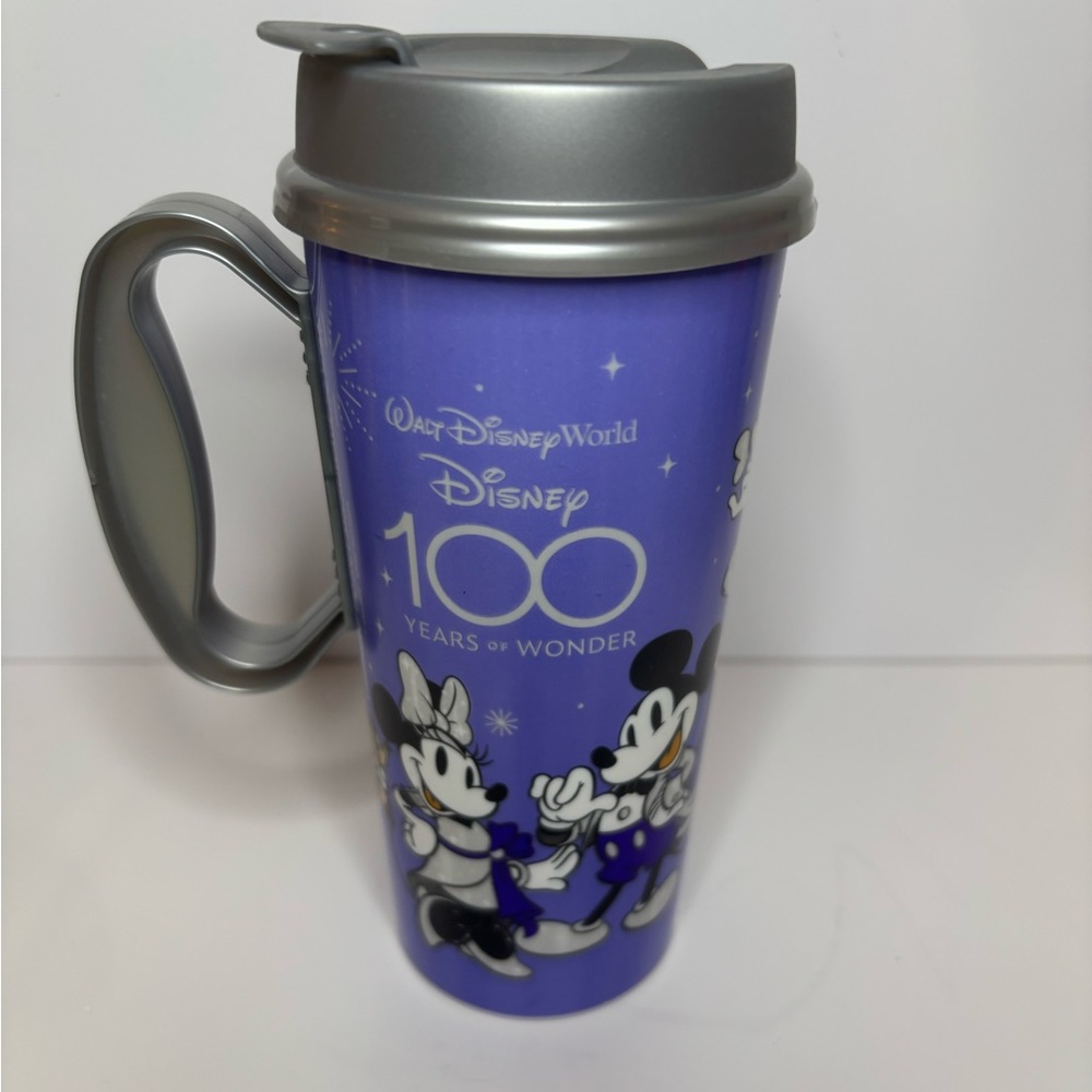 Disney Purple‎ Travel Mug with Mickey and Minnie